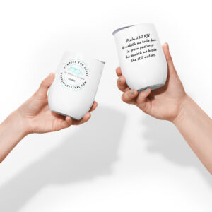 Campers for Jesus Wine tumbler