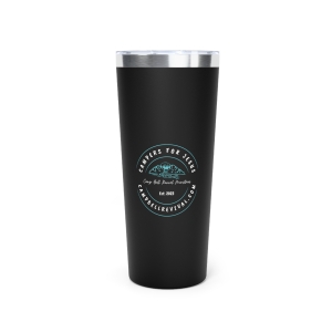 Campers for Jesus 22oz Insulated Travel Tumbler — Matte Black Copper Vacuum Stainless Steel